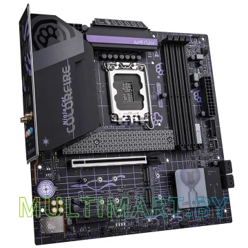 Материнская плата Colorful Colorfire B760M-Meow Wi-Fi D5 Purple картинка 3
